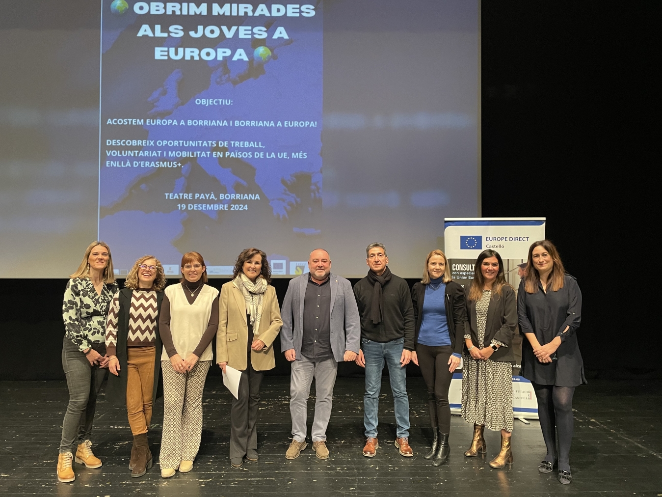 La Diputación de Castellón muestra su compromiso con los jóvenes y celebra la conexión entre Burriana y Europa en la jornada ‘Obrim Mirades als Joves a Europa’